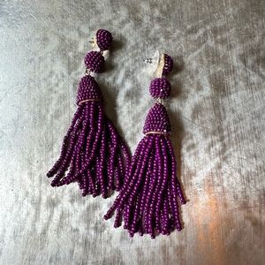 Purple earrings
